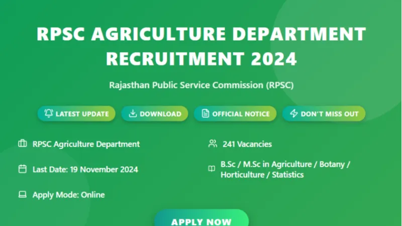 RPSC Agriculture Department Recruitment 2024 Exam Admit Card – Check Exam City, Date & Download Link