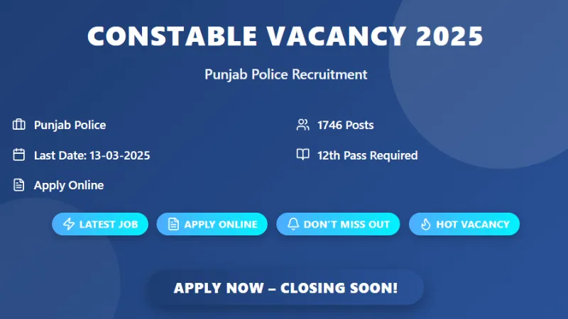 Punjab Police Constable result 2025